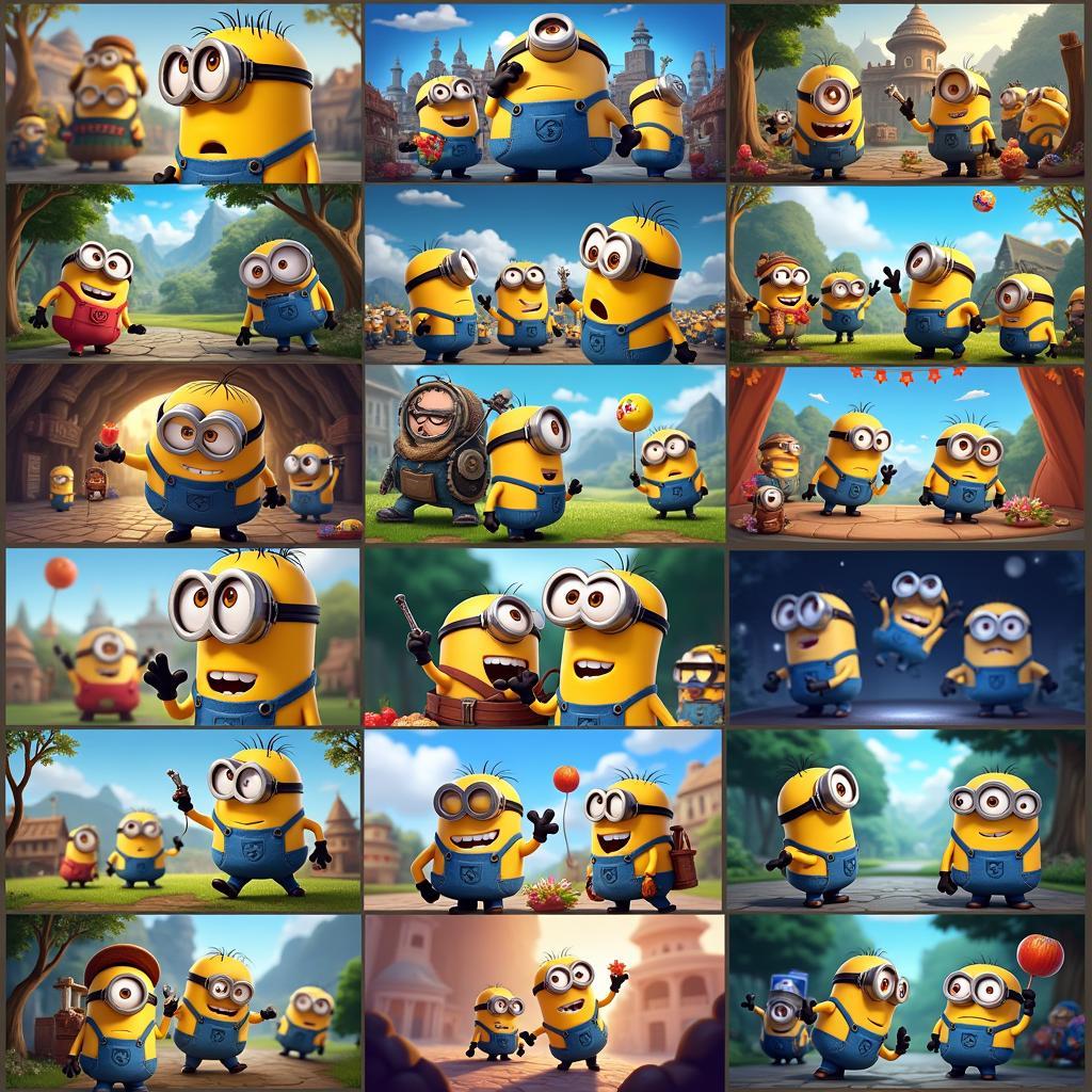 Thế giới game vui minion đầy màu sắc và hấp dẫn