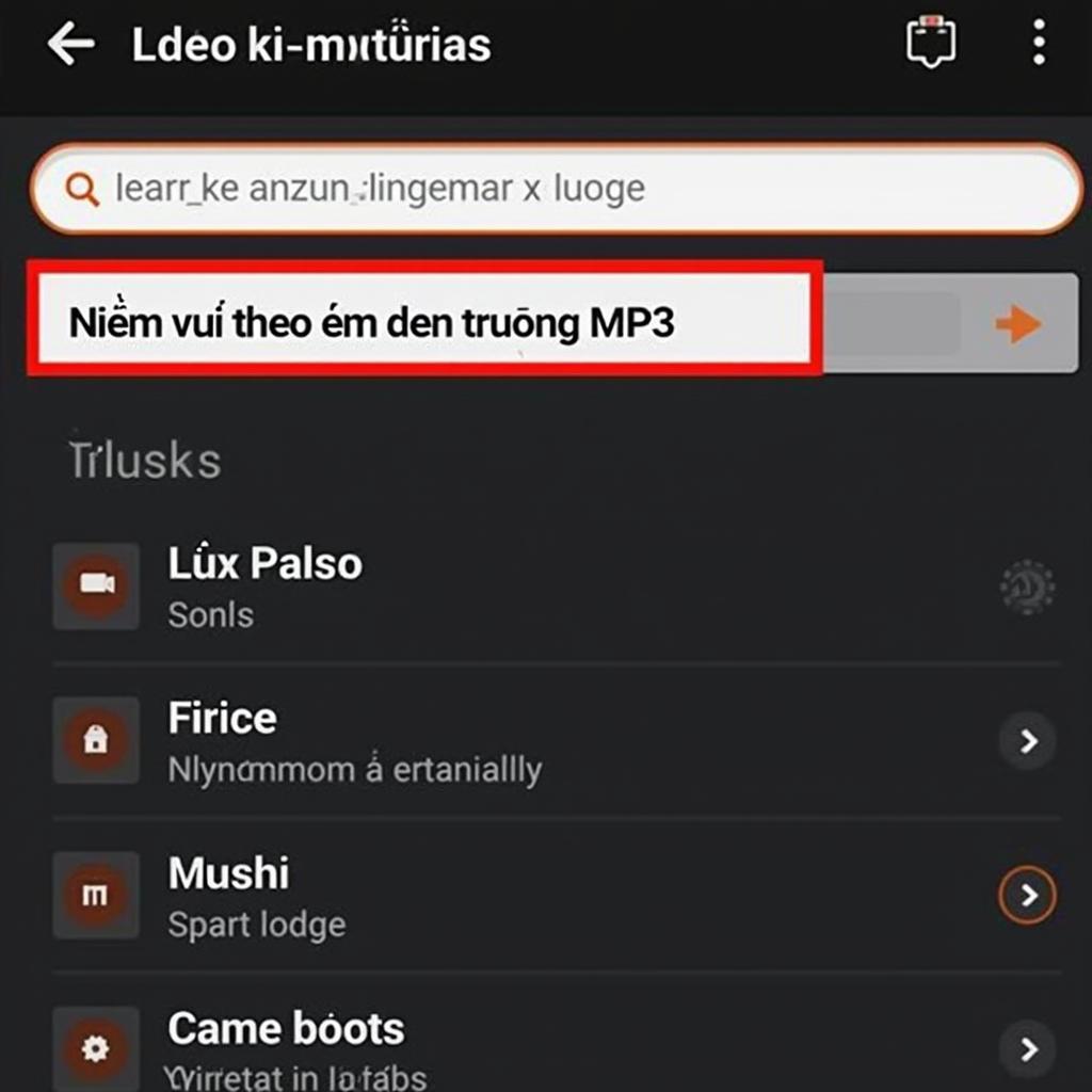 Tìm kiếm bài hát mp3