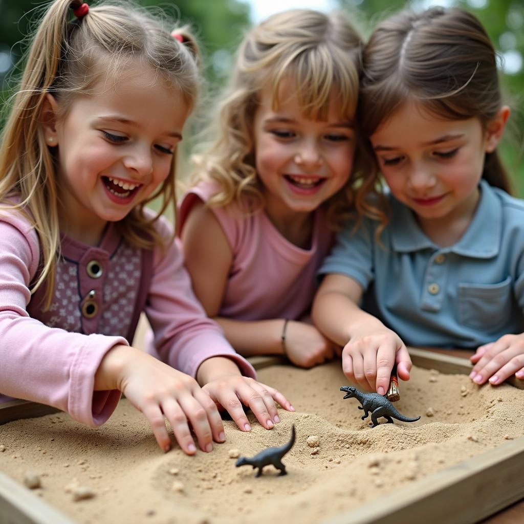 Kids Explore Dinosaur Fossils