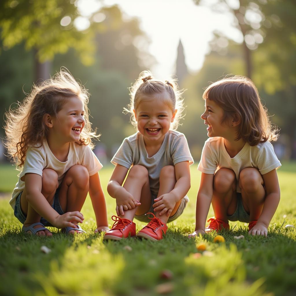 Children playing in the park