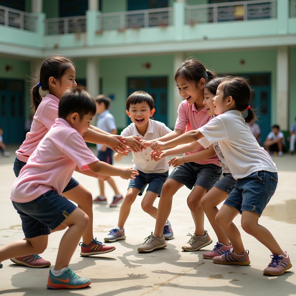 Trò chơi dân gian trên sân trường