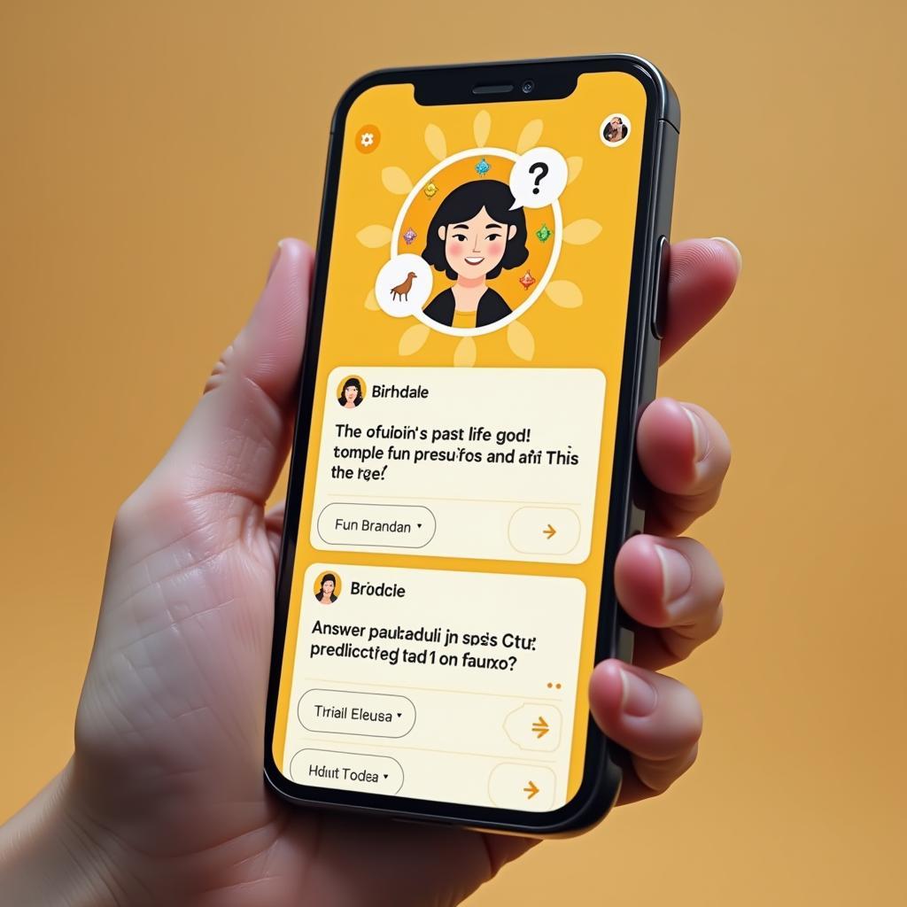 Hình ảnh minh họa ứng dụng bói vui trên điện thoại