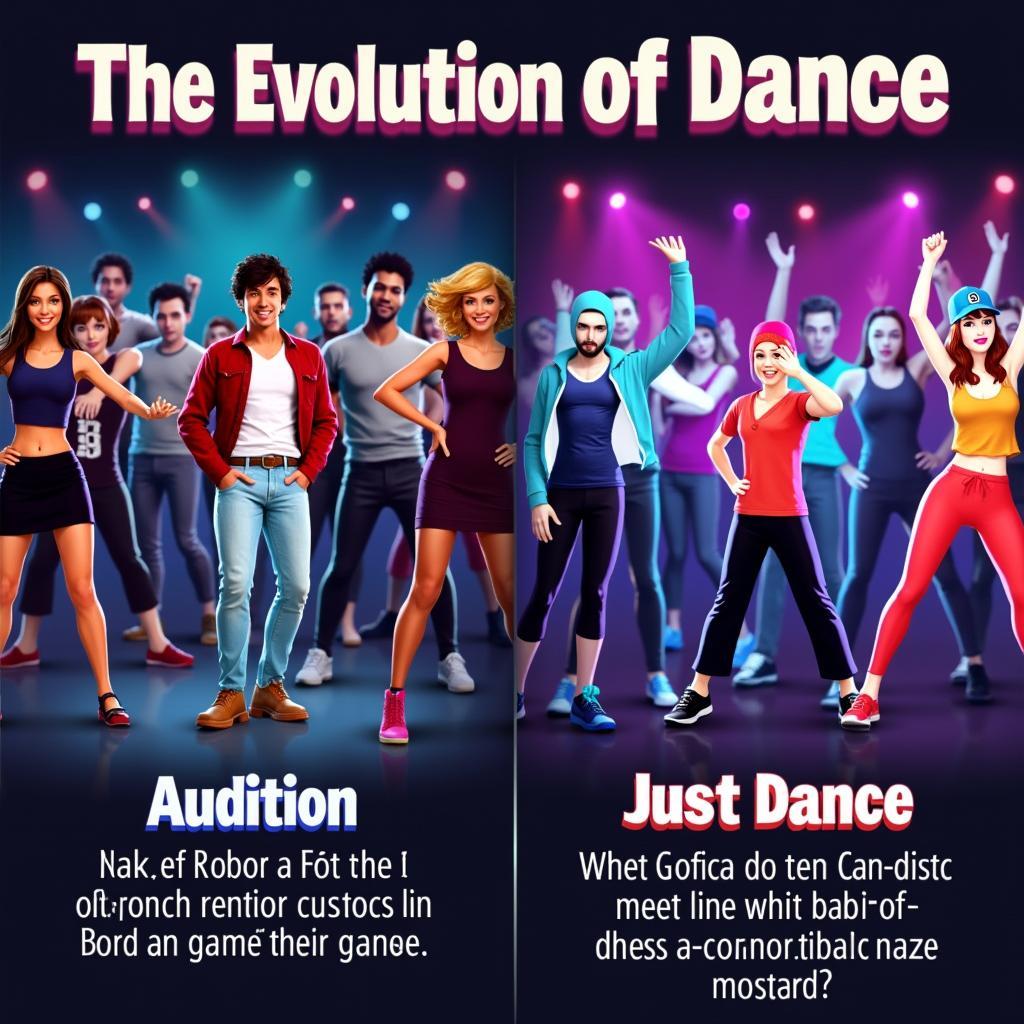 Trải nghiệm vũ đạo Audition và Just Dance