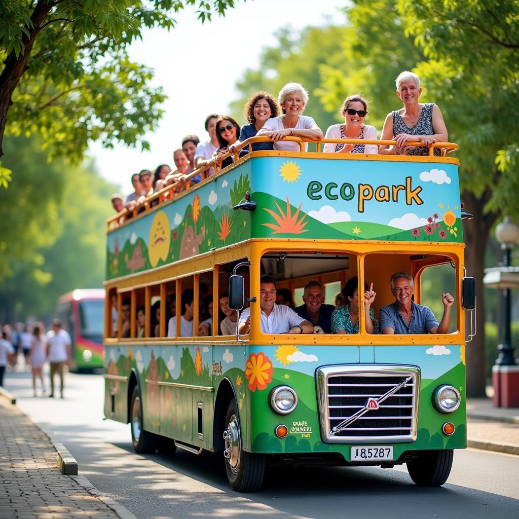 Trải nghiệm xe bus du lịch Ecopark