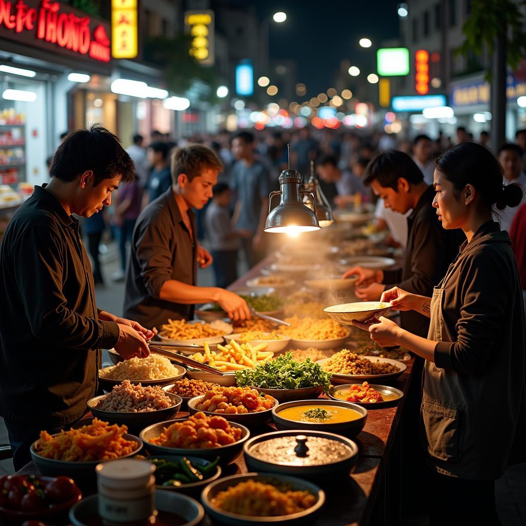 Ẩm thực Hà Nội về đêm phong phú và đa dạng