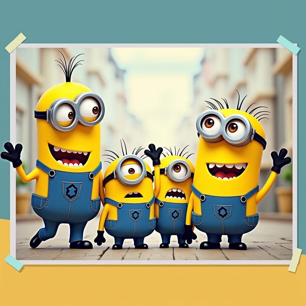 Background minion vui nhộn cho PowerPoint