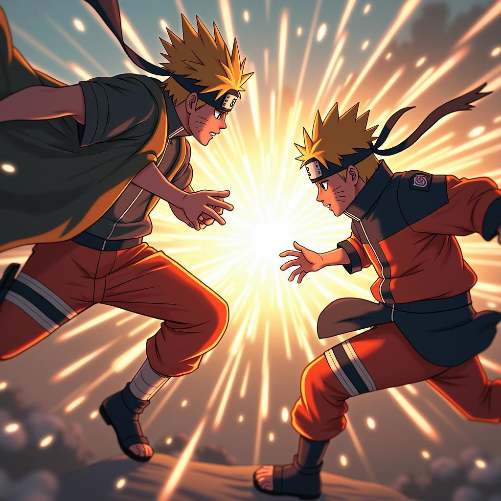 Đối kháng nảy lửa giữa Ichigo và Naruto trong Bleach vs Naruto 2.3