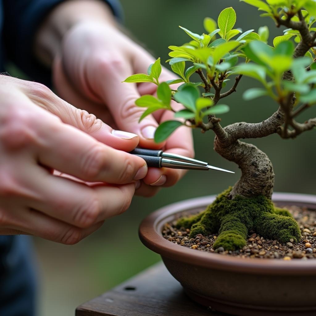 Chăm sóc cây bon sai cho người mới bắt đầu