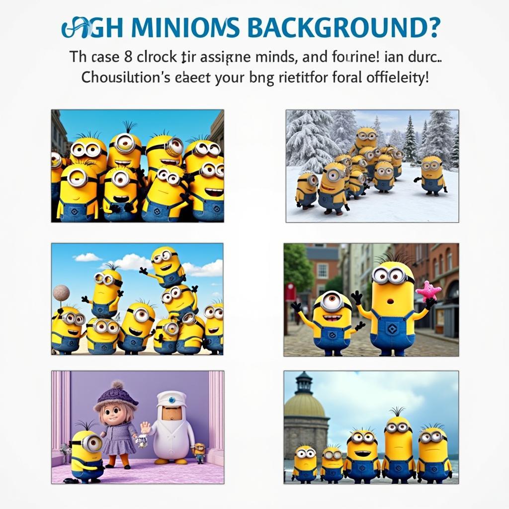 Chọn background minion phù hợp với nội dung