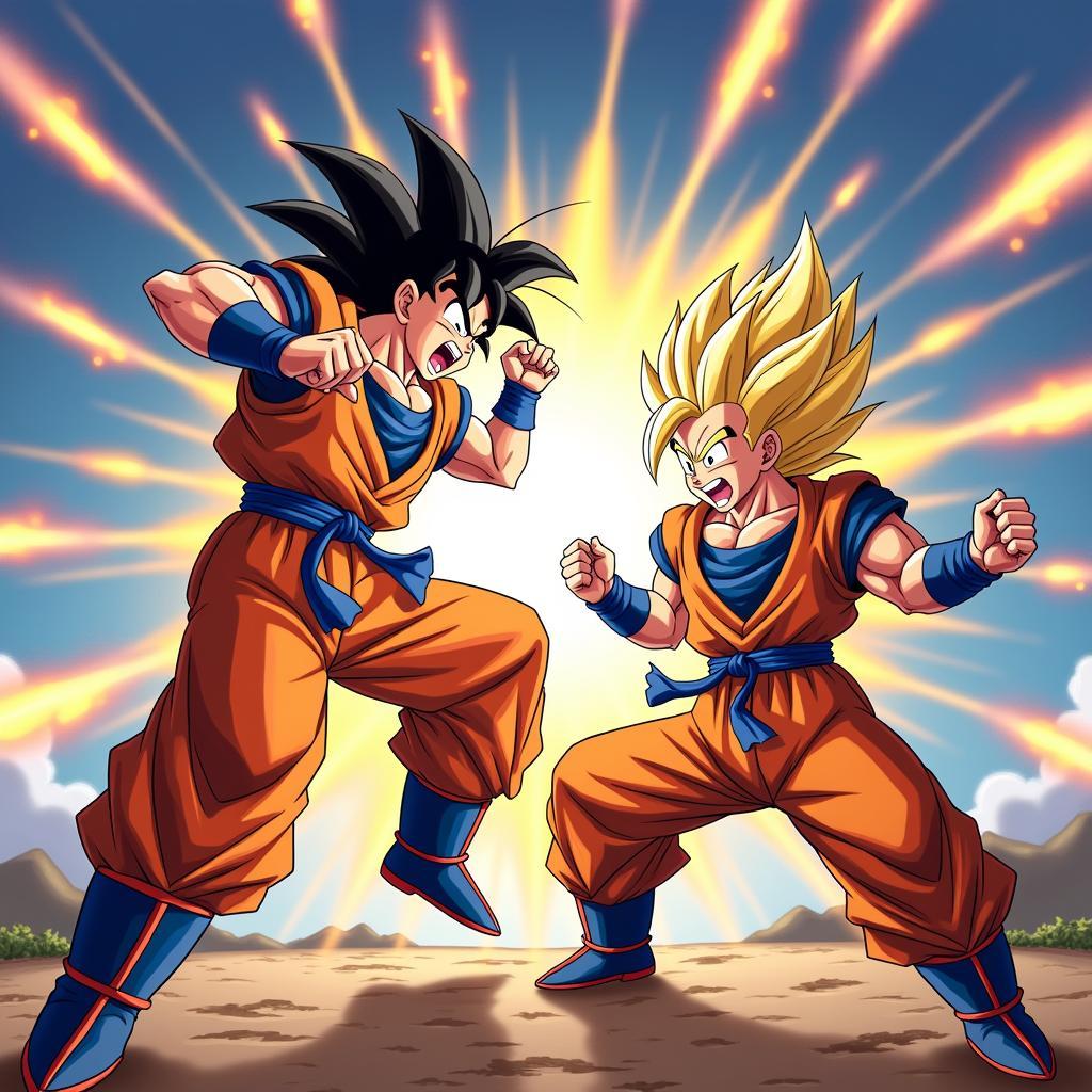 Trận chiến kịch tính trong Dragon Ball 2.9 game vui