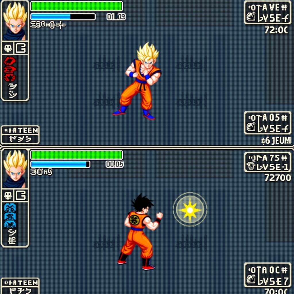 Giao diện trò chơi Dragon Ball 3.2 vui game