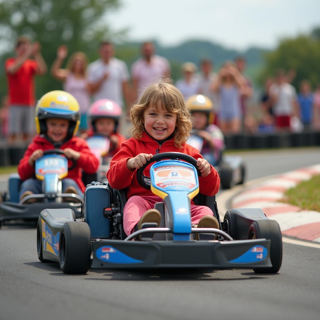 Trải nghiệm đua xe go-kart sôi động cho trẻ em