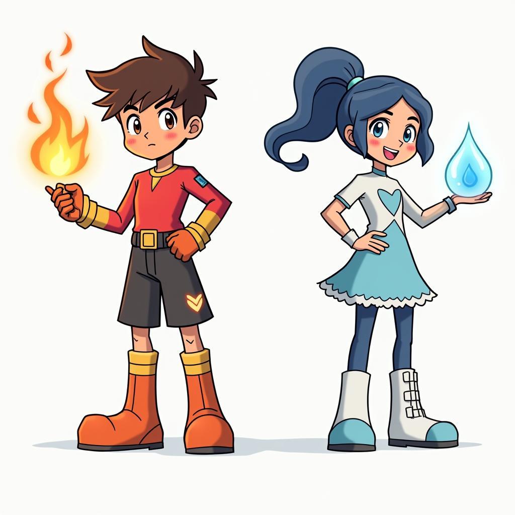 Fireboy và Watergirl 1 Nhân Vật