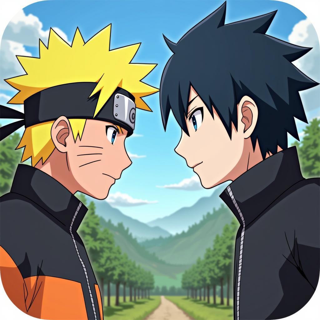 Màn hình chơi game Black vs Naruto 2.6 Vui Game