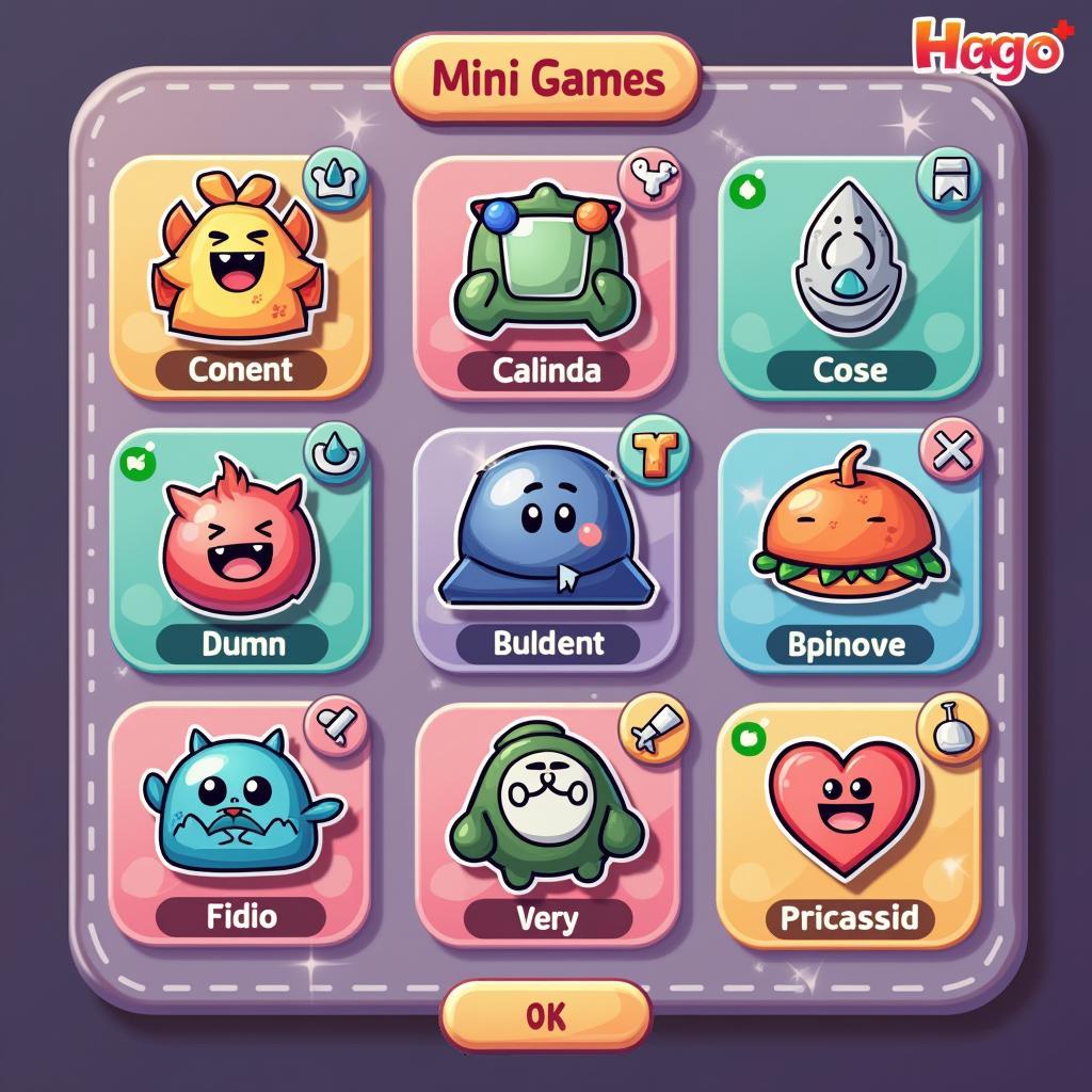 Giao diện chính game Hago với các trò chơi mini đa dạng