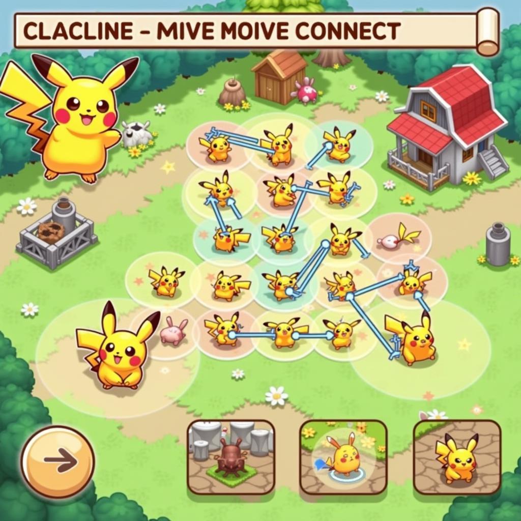 Cách chơi game Pikachu nông trại vui vẻ