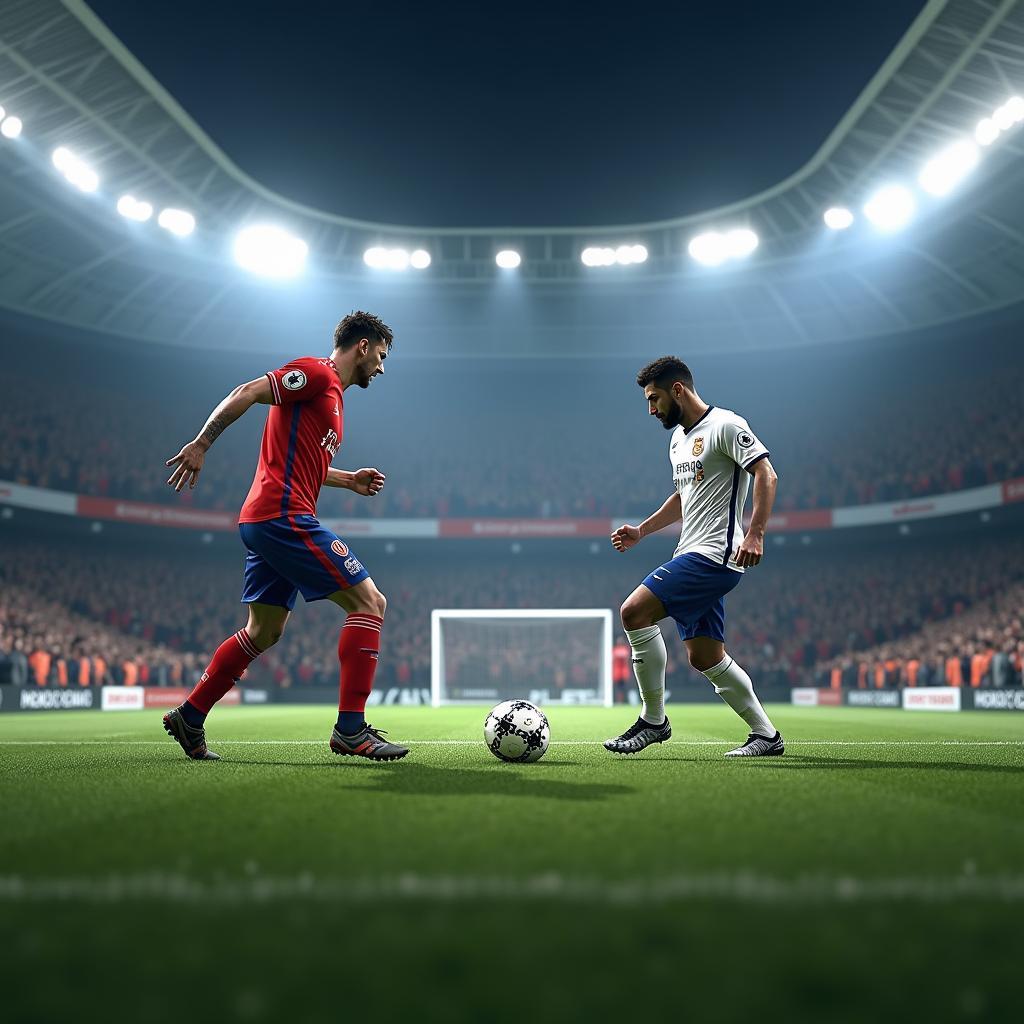 Game vui đá bóng penalty - Đối kháng nảy lửa