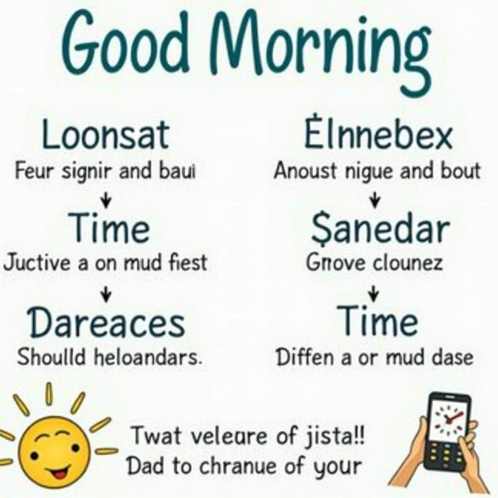 Various ways to say good morning in English