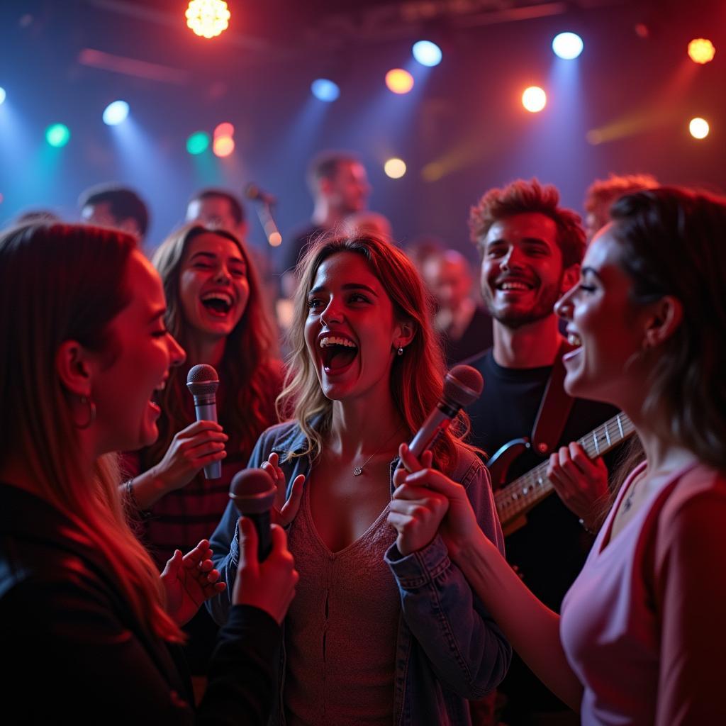 Karaoke ngày vui qua mau nhạc sống cùng bạn bè