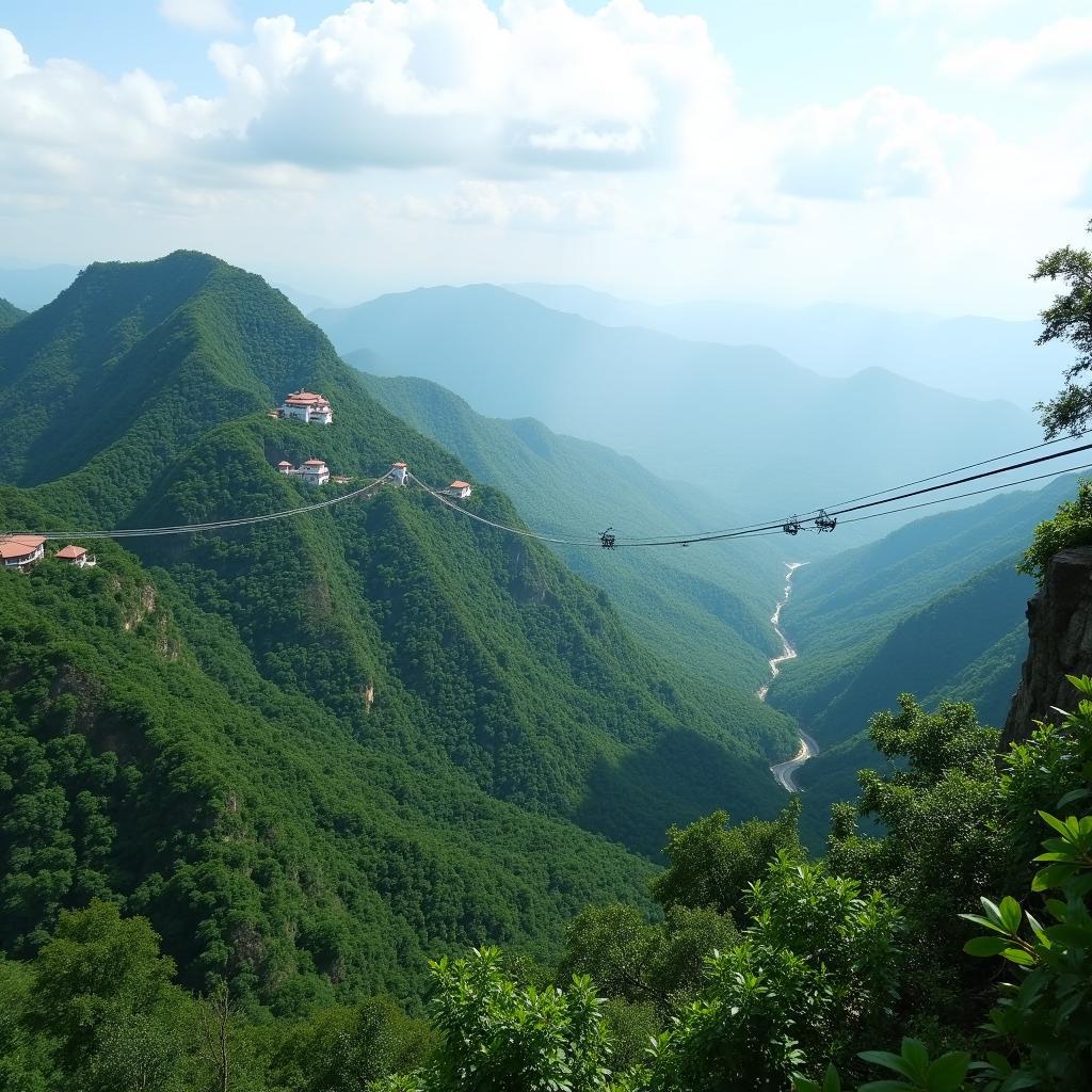 Khung cảnh hùng vĩ tại Khu Du Lịch Núi Cấm An Giang