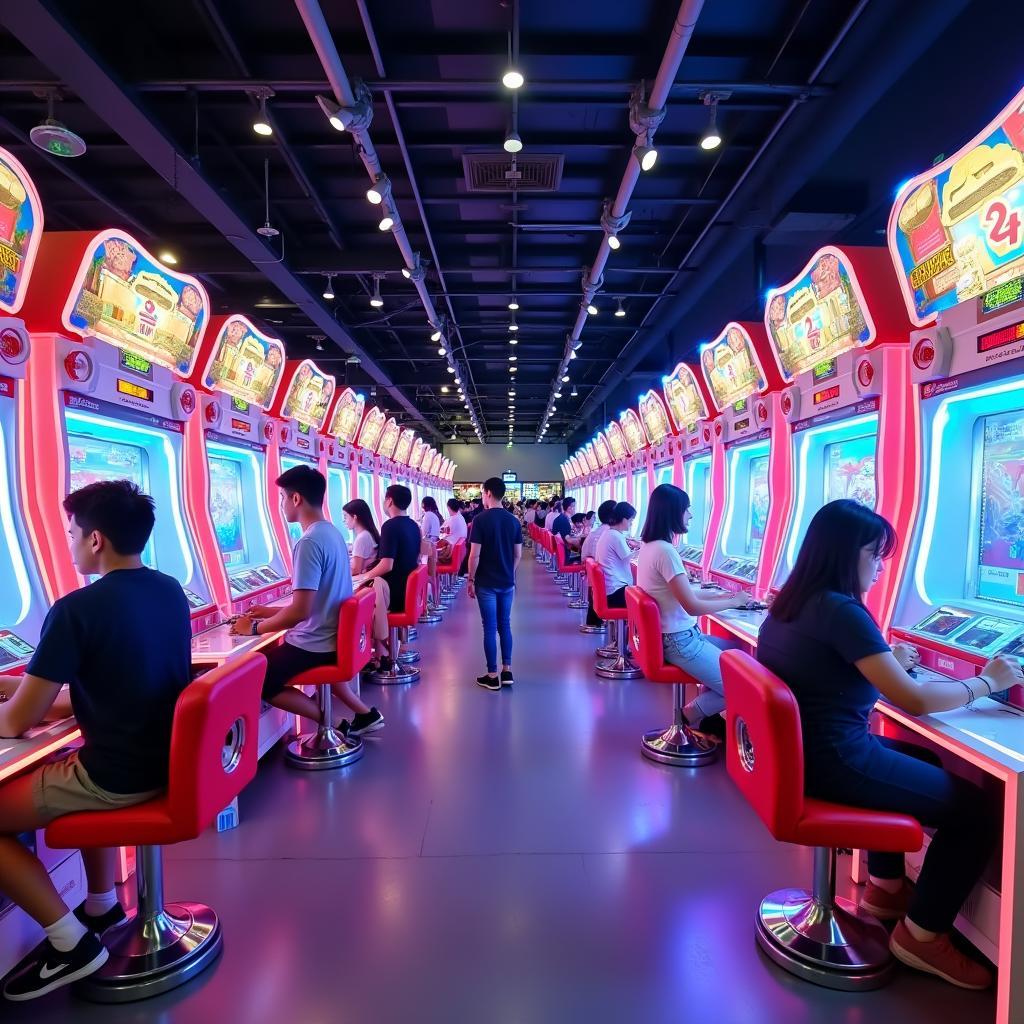 Khu game arcade hiện đại tại Aeon Mall Tân Phú