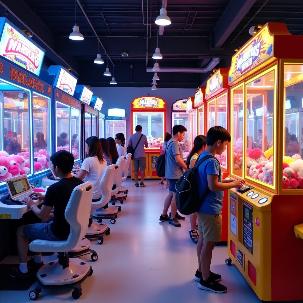 Khu vui chơi game center tại Lotte Center Hà Nội