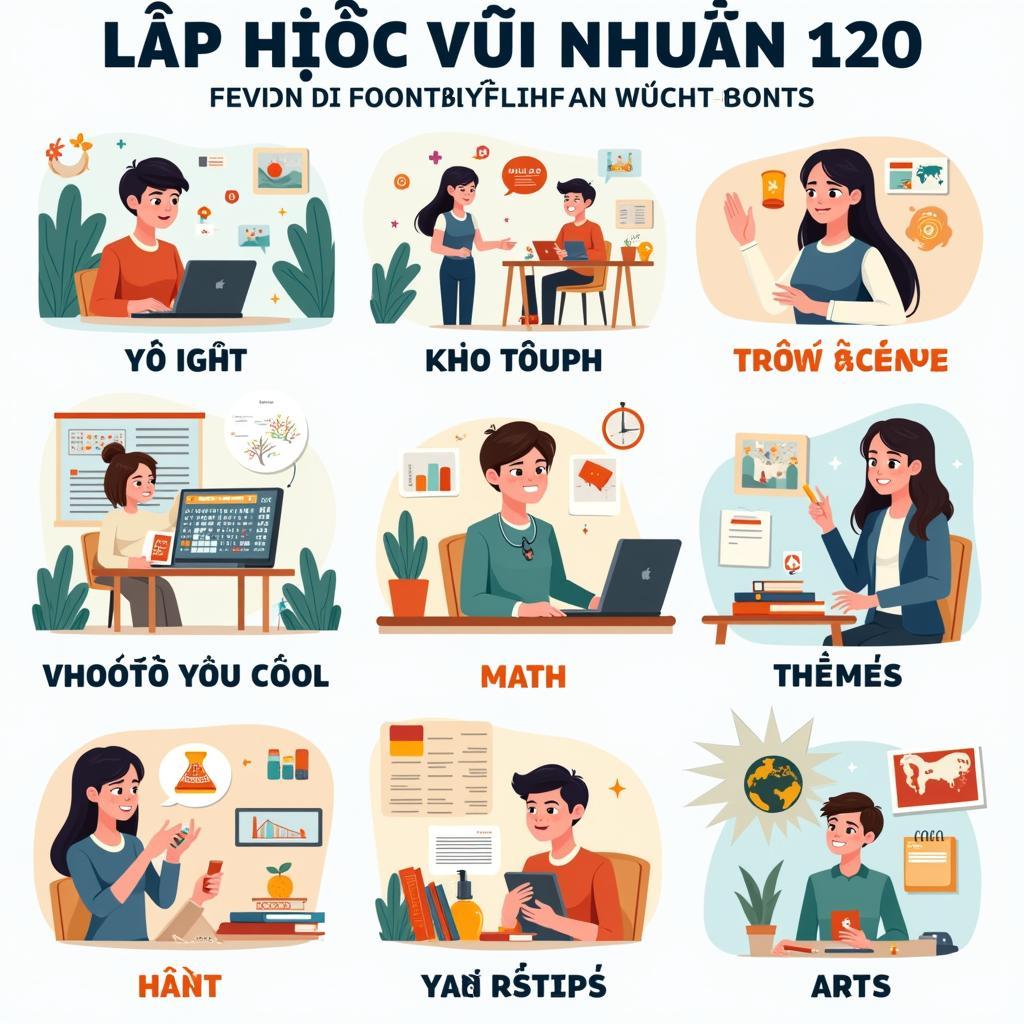 Nội dung bài học lớp học vui nhộn 120