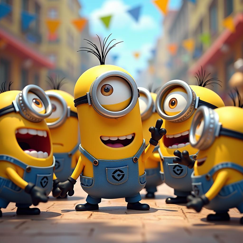 Minion chơi đùa cùng nhau