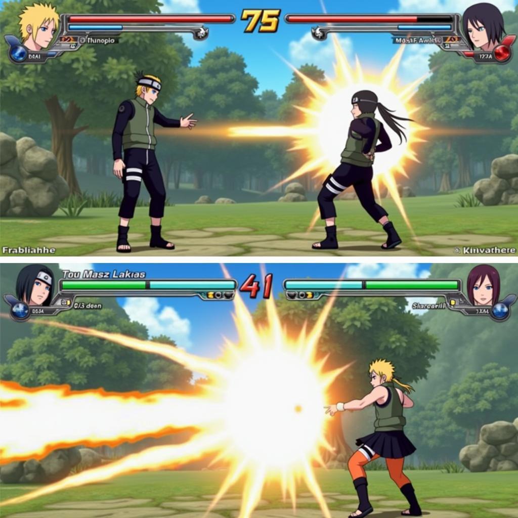 Naruto 2.5 Game Vui - Màn Hình Chơi