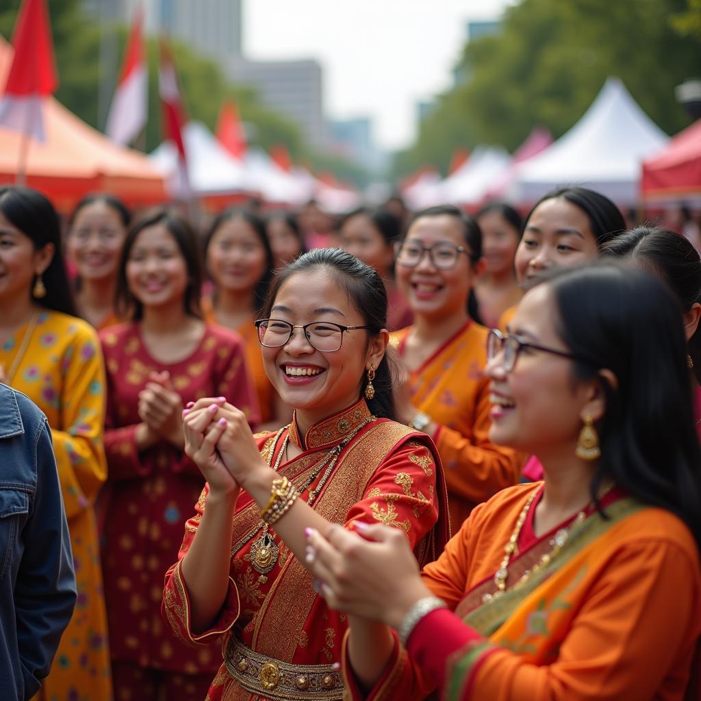 Người dân Singapore tham gia lễ hội