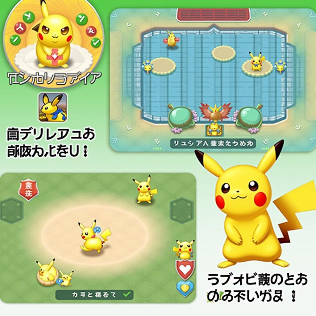 Giao diện game Pikachu phiên bản mới