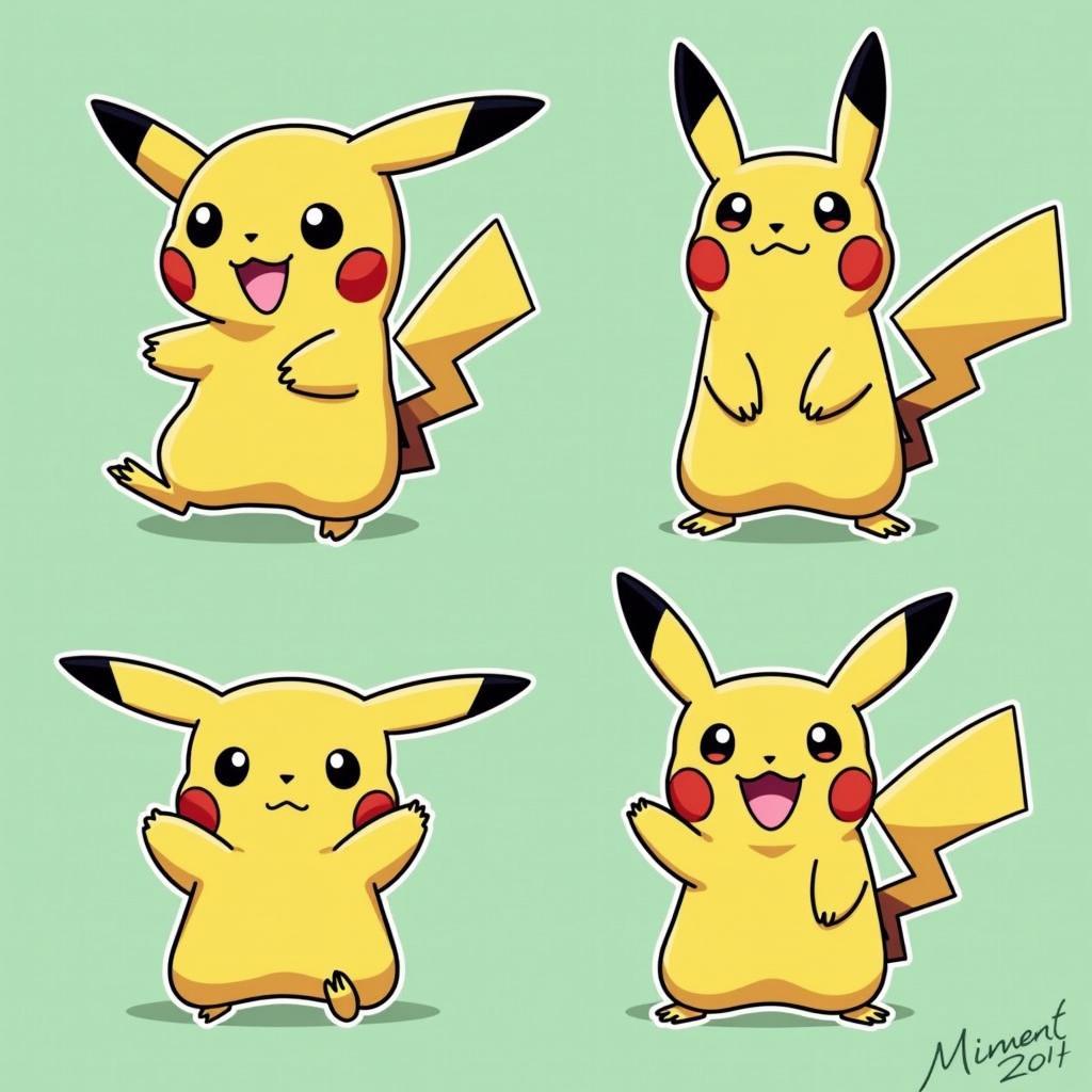 Các nhân vật Pikachu mới trong phiên bản mới