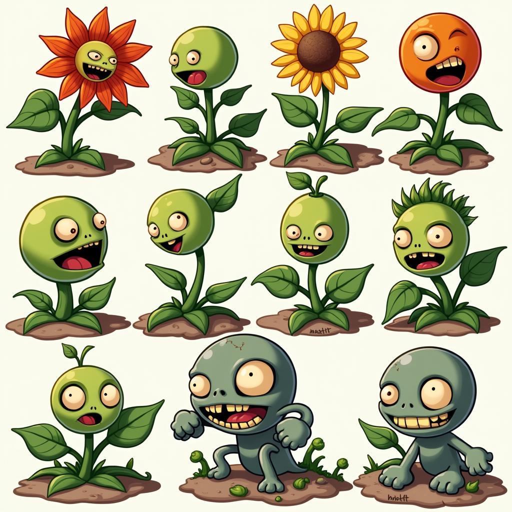 Plants vs Zombies Nhân Vật Vui Nhộn