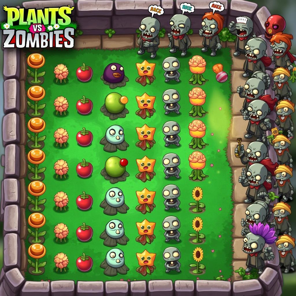 Plants vs Zombies Vui Game - Màn Chơi