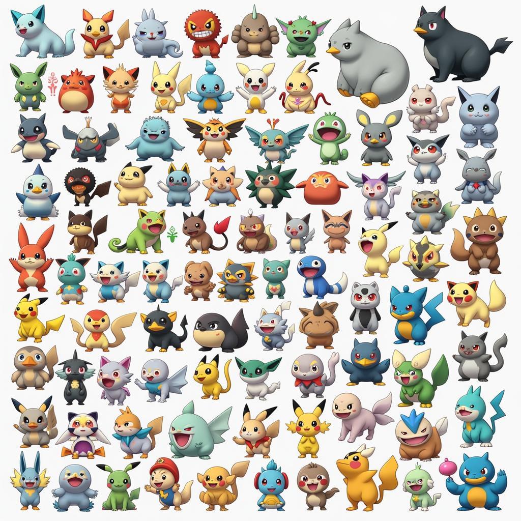 Pokemon Đại Chiến 5 Hệ Thống Pokemon Đa Dạng