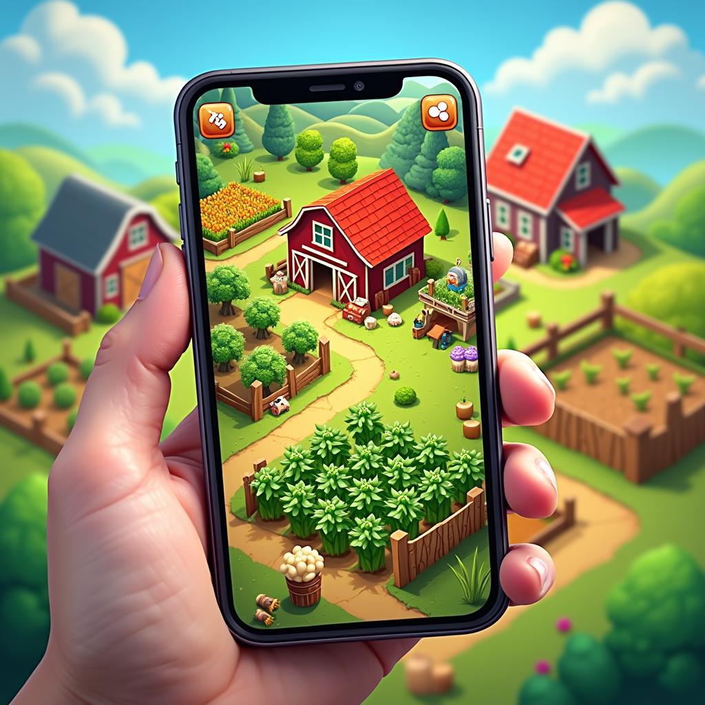 Tải game nông trại vui vẻ cho iPhone - Màn hình chính