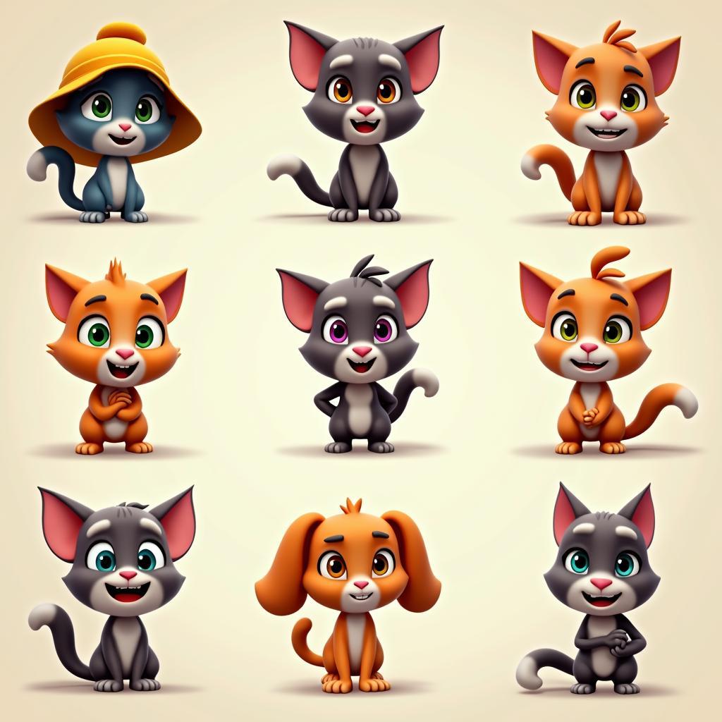 Các nhân vật trong Talking Tom Gold Run