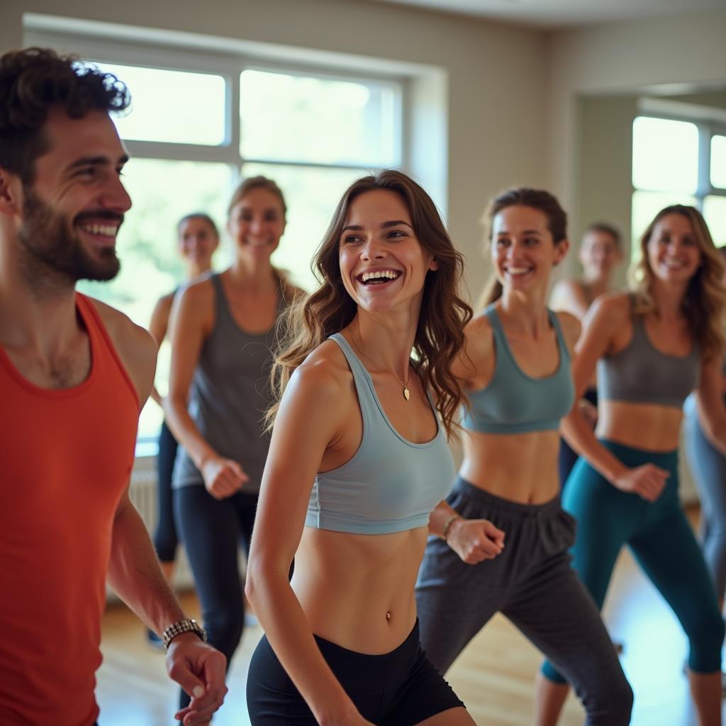 Tập Zumba vui nhộn cùng bạn bè