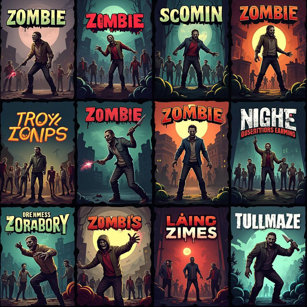 Thế giới game bắn zombie đa dạng