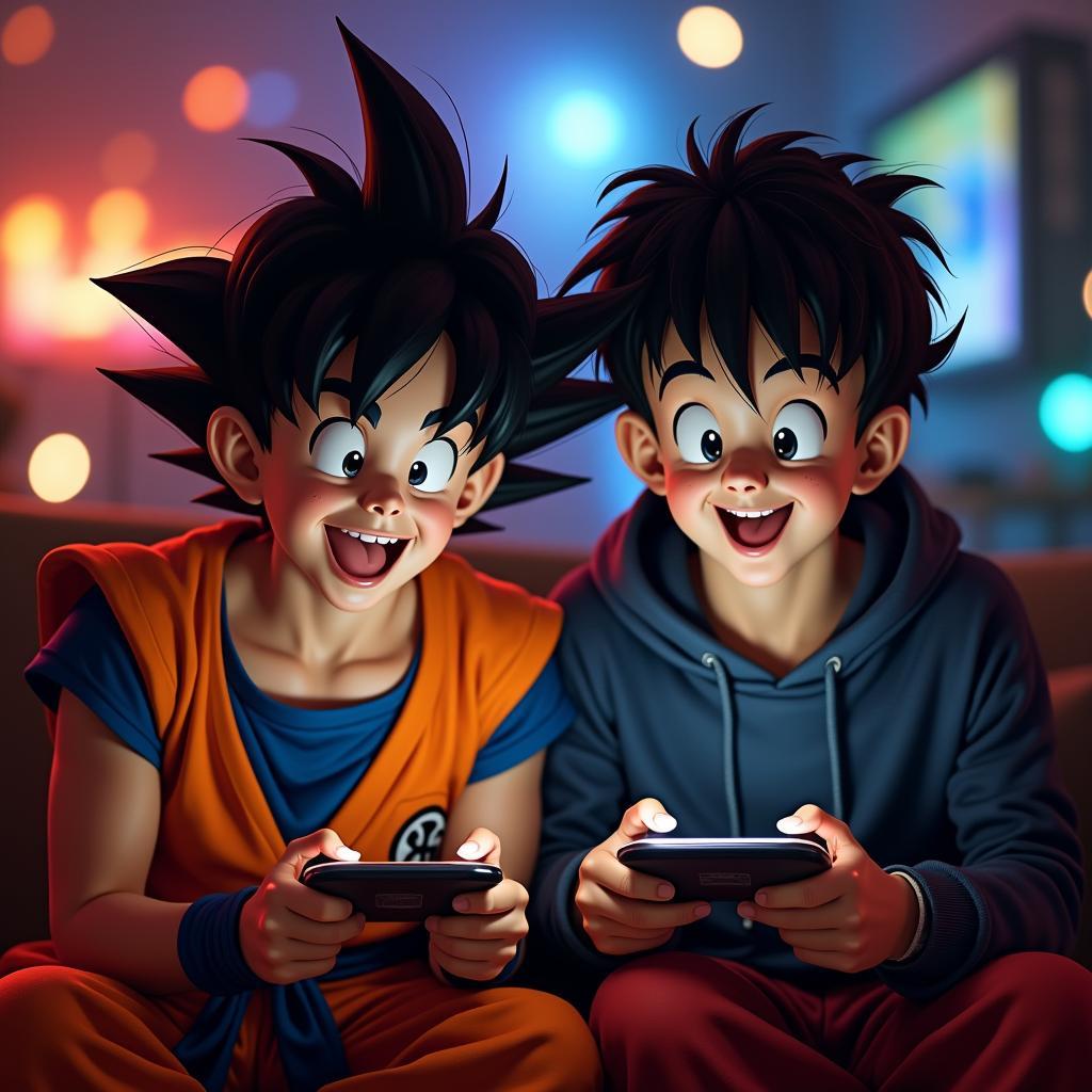 Trải nghiệm game vui Goku 2 người chơi