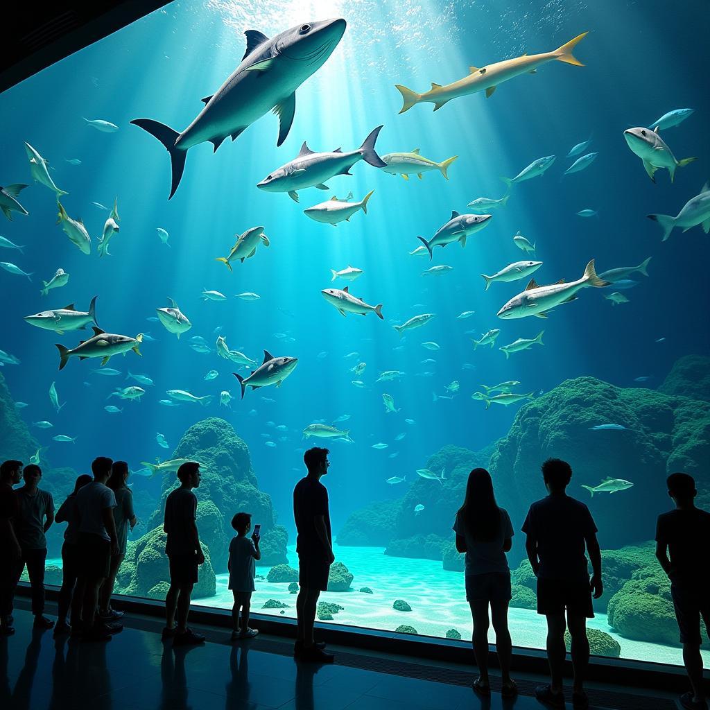 Thủy cung Vinpearl Aquarium tại Ocean Park Gia Lâm