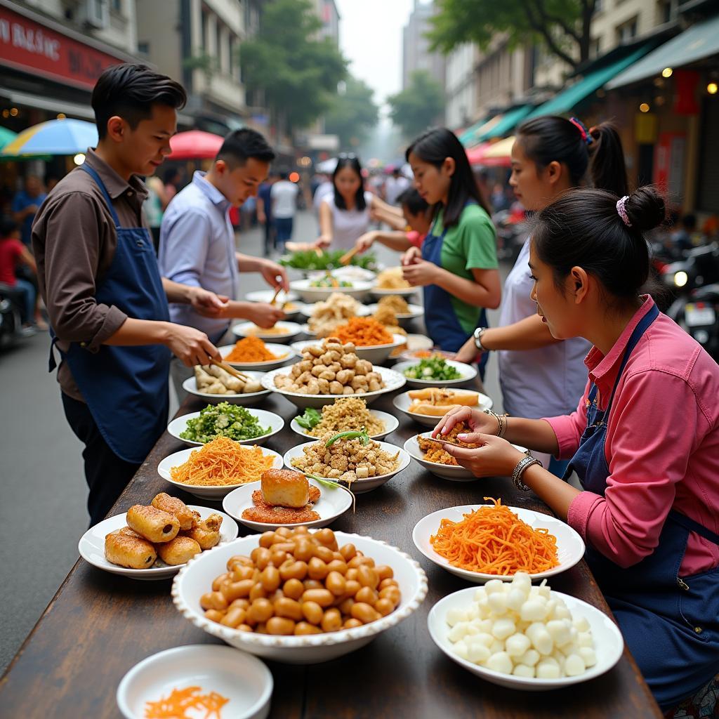 Ẩm thực đường phố đa dạng tại Quận 4