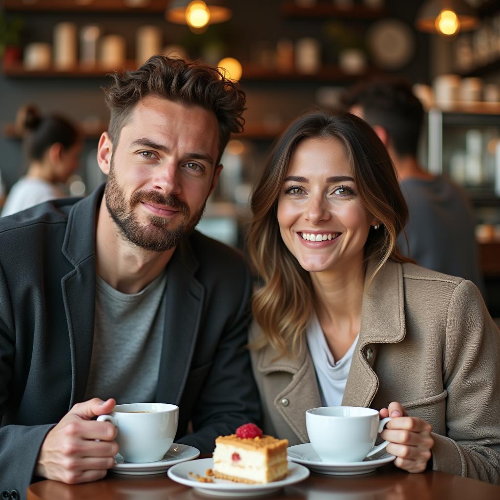 A couple is having a conversation, where the man is expressing his concern about the woman's excessive happiness.