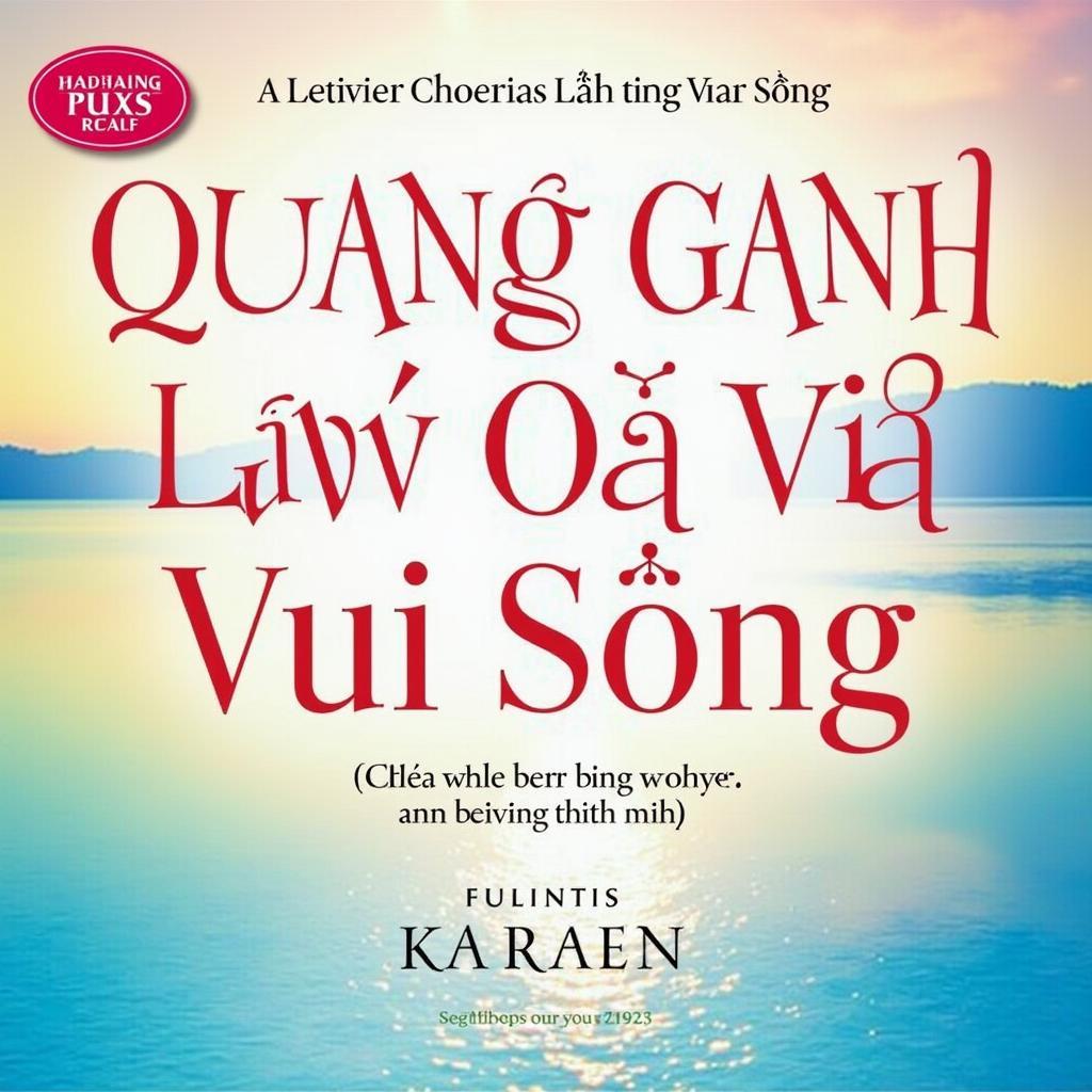 Bìa sách audiobook Quang Ganh Lo Đi Và Vui Sống