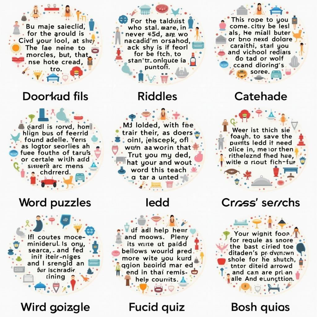 Different types of English riddles