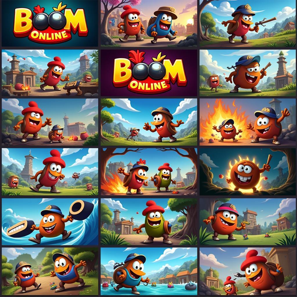 Các phiên bản vui game đặt boom