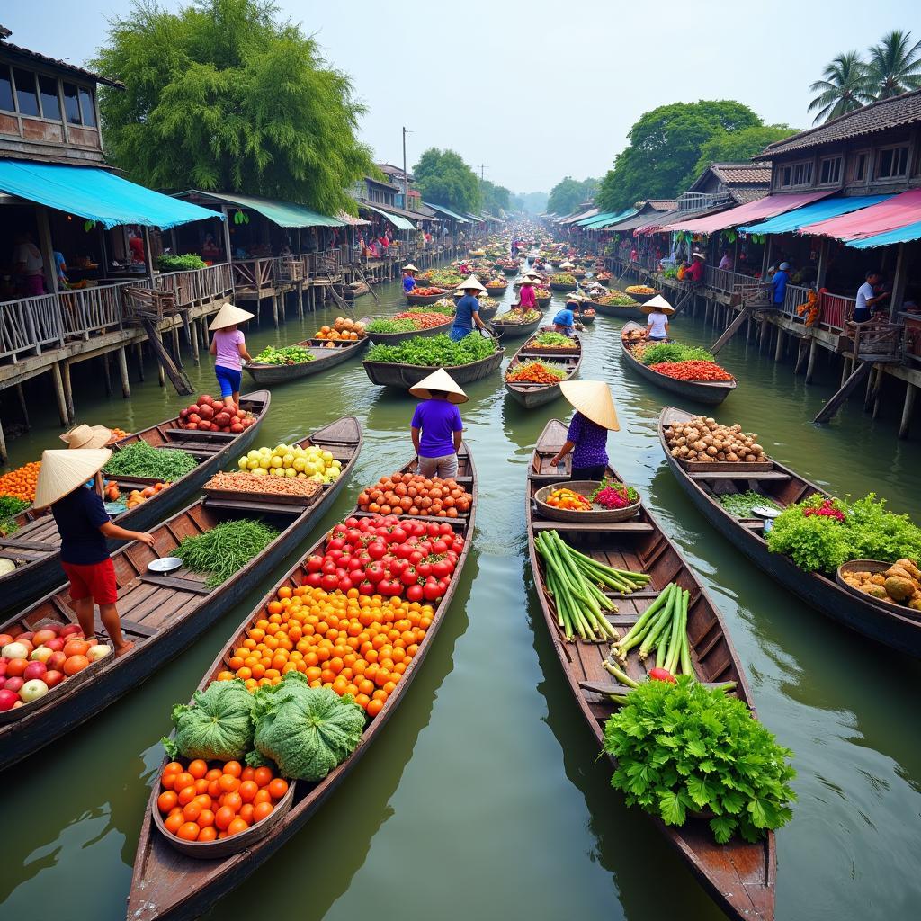 Chợ miền Tây ở Bến Tre