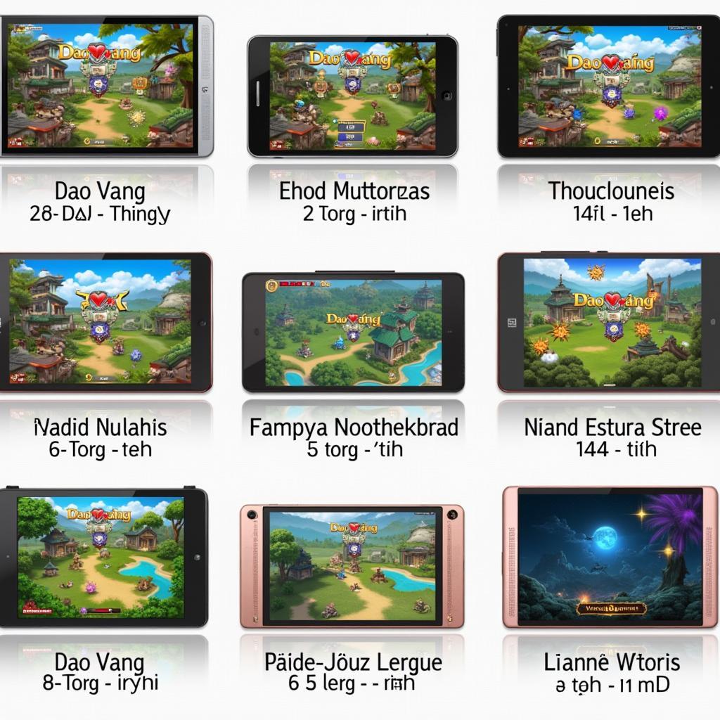 Dao vàng game vui các phiên bản khác nhau