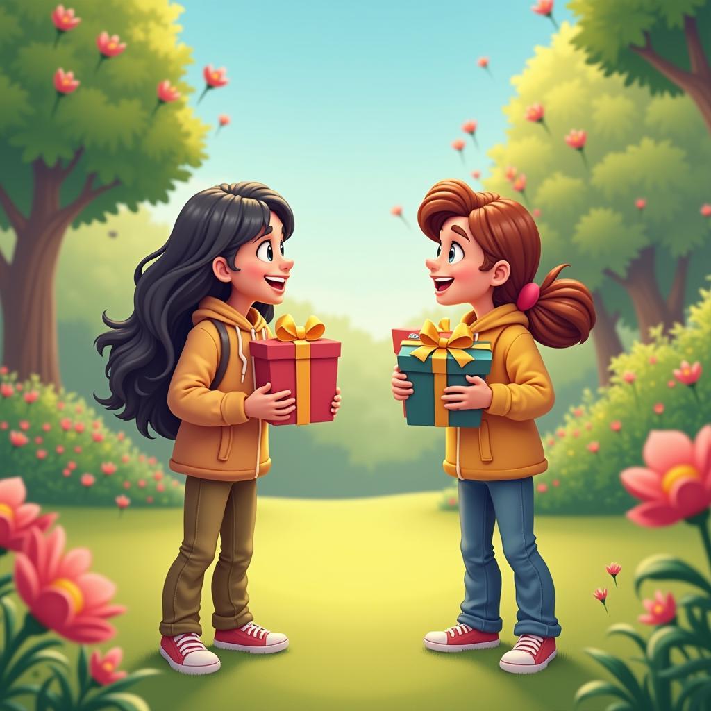 Kết bạn trong game khu vườn vui vẻ