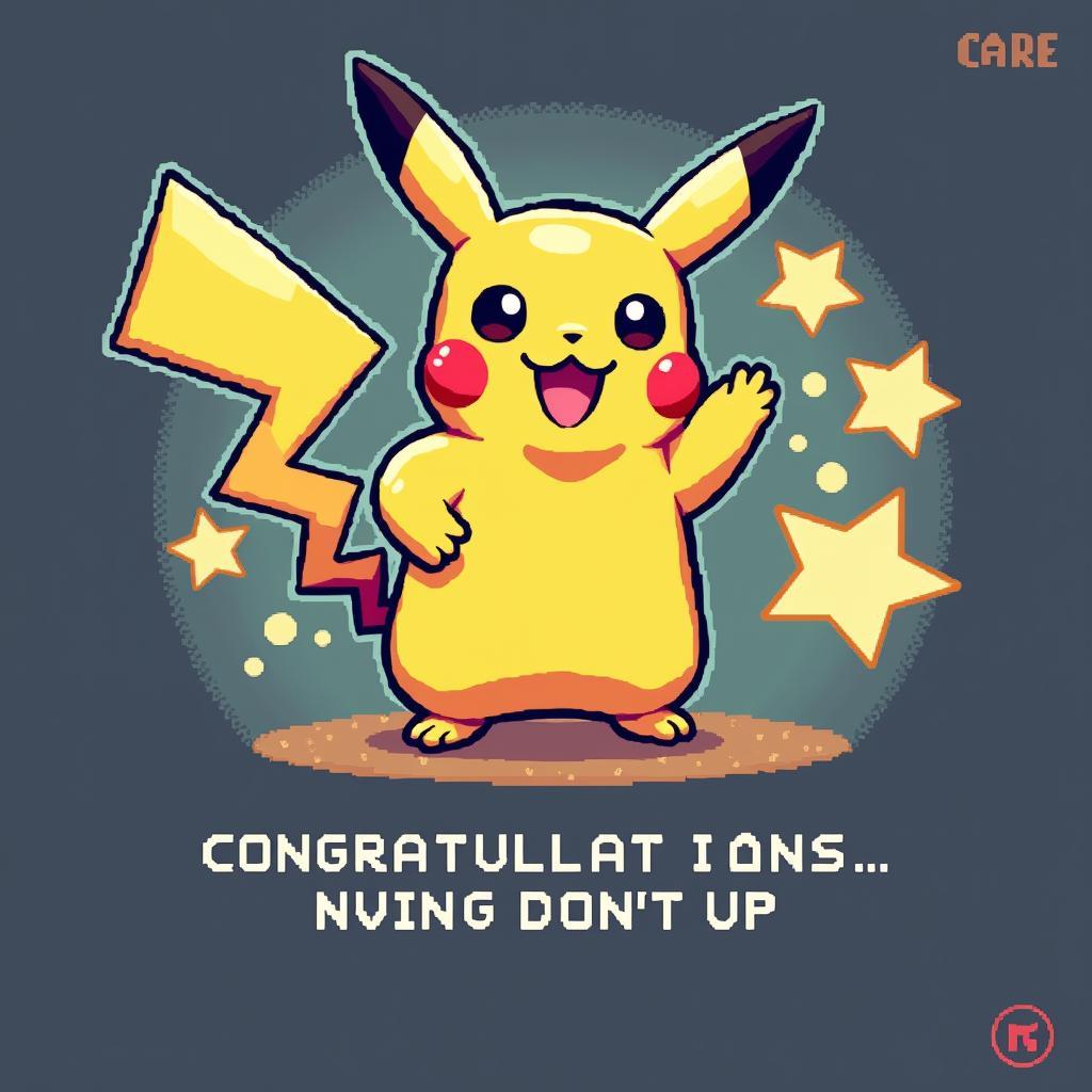 Màn chơi chiến thắng trong game Pikachu cổ điển